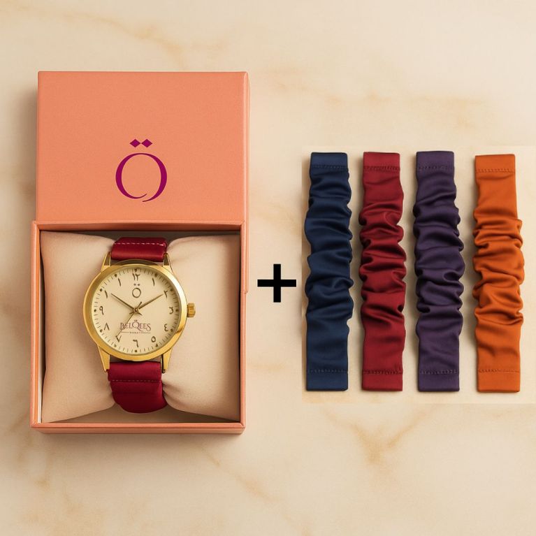 Montre Femme Chiffres Arabes – Boîte Cadeau avec 4 Bracelets Interchangeables Montre Femme Chiffres Arabes – Boîte Cadeau avec 4 Bracelets Interchangeables