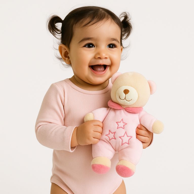 Doudou avec Grelot Sans Yeux - Peluche islam - Soundouss Doudou avec Grelot Sans Yeux - Peluche islam - Soundouss