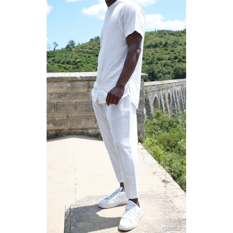 Ensemble Qaba'il - Chemise Fluide et Sarouel Streetwear 100% Coton