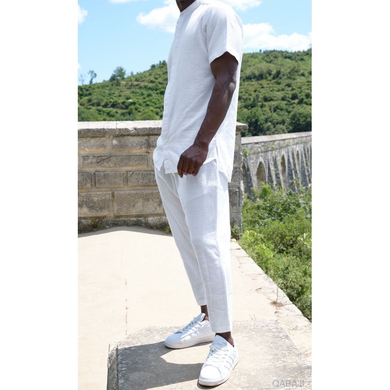 Ensemble Qaba'il - Chemise Fluide et Sarouel Streetwear 100% Coton Ensemble Qaba'il - Chemise Fluide et Sarouel Streetwear 100% Coton