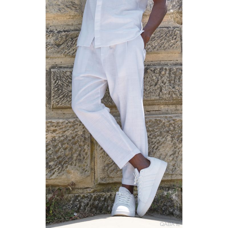 Ensemble Qaba'il - Chemise Fluide et Sarouel Streetwear 100% Coton