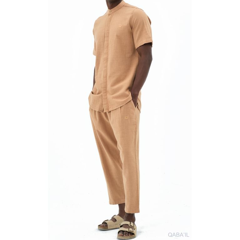 Ensemble Qaba'il - Chemise Fluide et Sarouel Streetwear 100% Coton Ensemble Qaba'il - Chemise Fluide et Sarouel Streetwear 100% Coton