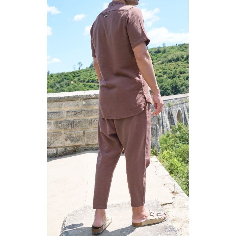 Ensemble Qaba'il - Chemise Fluide et Sarouel Streetwear 100% Coton Ensemble Qaba'il - Chemise Fluide et Sarouel Streetwear 100% Coton
