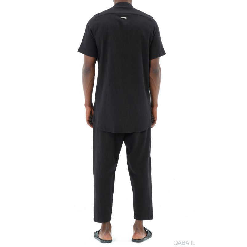 Ensemble Qaba'il - Chemise Fluide et Sarouel Streetwear 100% Coton