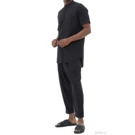 Ensemble Qaba'il - Chemise Fluide et Sarouel Streetwear 100% Coton