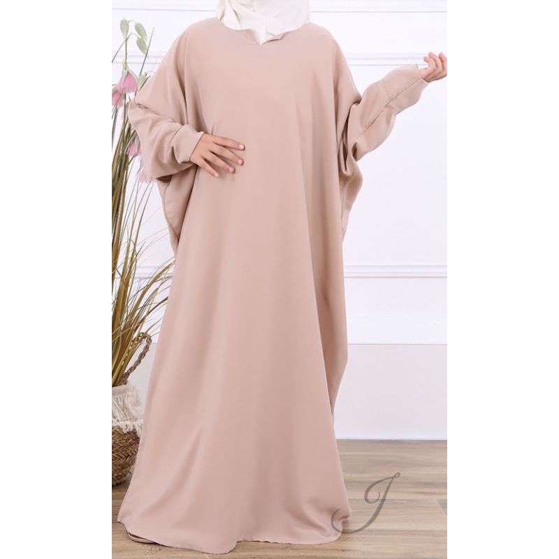 copy ofAbaya Papillon Fille Microfibre Enfant - Bleu Pastel - Jamila