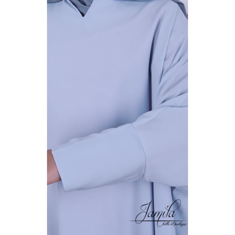 copy ofAbaya Papillon Fille Microfibre Enfant - Bleu Pastel - Jamila