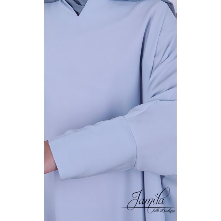 copy ofAbaya Papillon Fille Microfibre Enfant - Bleu Pastel - Jamila