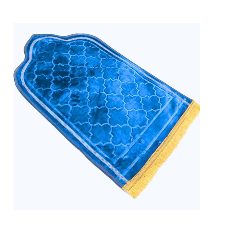 Tapis de Prière Design Arabesque - Molletonné, Épais et Très Doux - Confortable et Anti-Dérapant - 70 x 115 cm