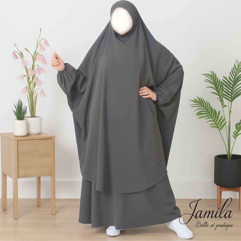 copy ofcopy ofJIlbab 1 Pièce - Bordeaux- Microfibre Léger - Jamila