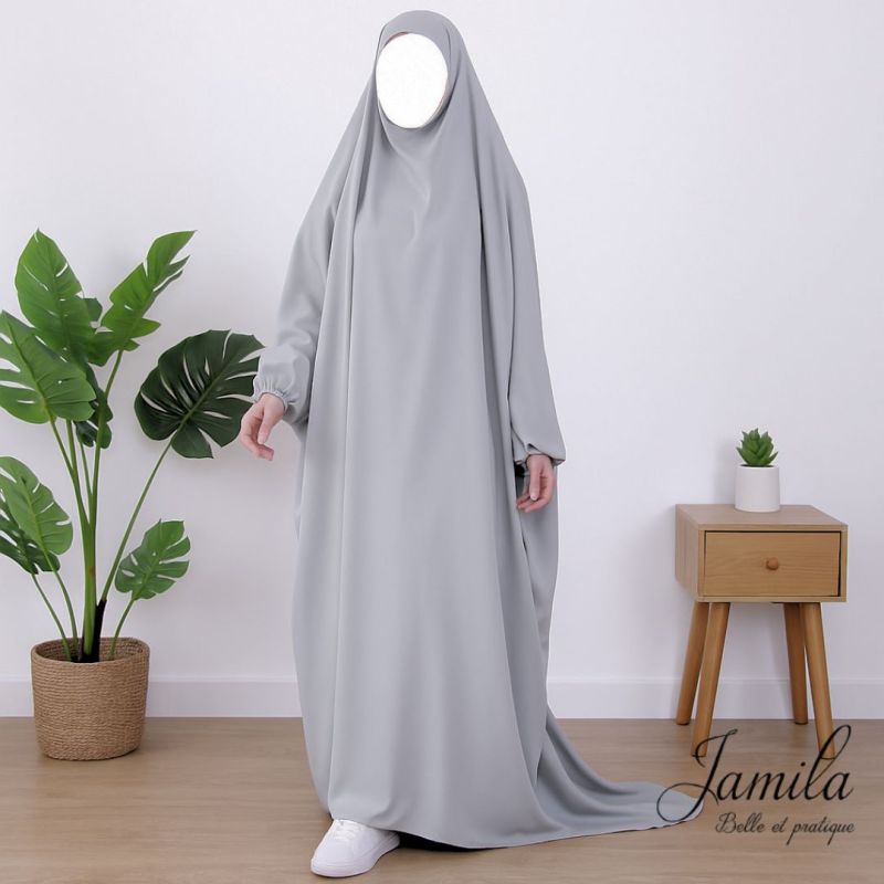copy ofJIlbab 1 Pièce - Bleu Nuit - Microfibre Léger - Jamila
