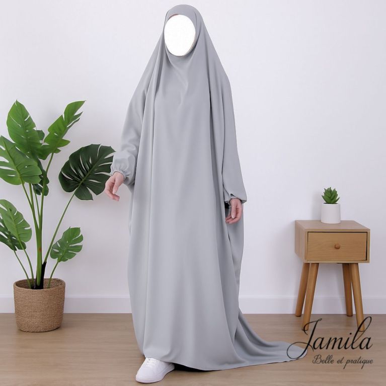 copy ofJIlbab 1 Pièce - Bleu Nuit - Microfibre Léger - Jamila