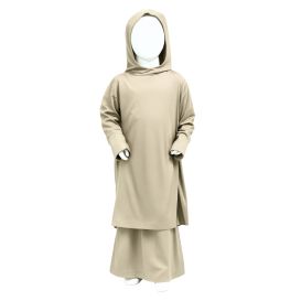 Robe de prière pour fille - 2 pièces : Jupe et abaya - Soundouss
