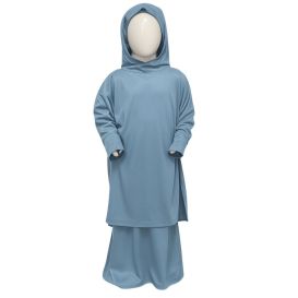 Robe de prière pour fille - 2 pièces : Jupe et abaya - Soundouss