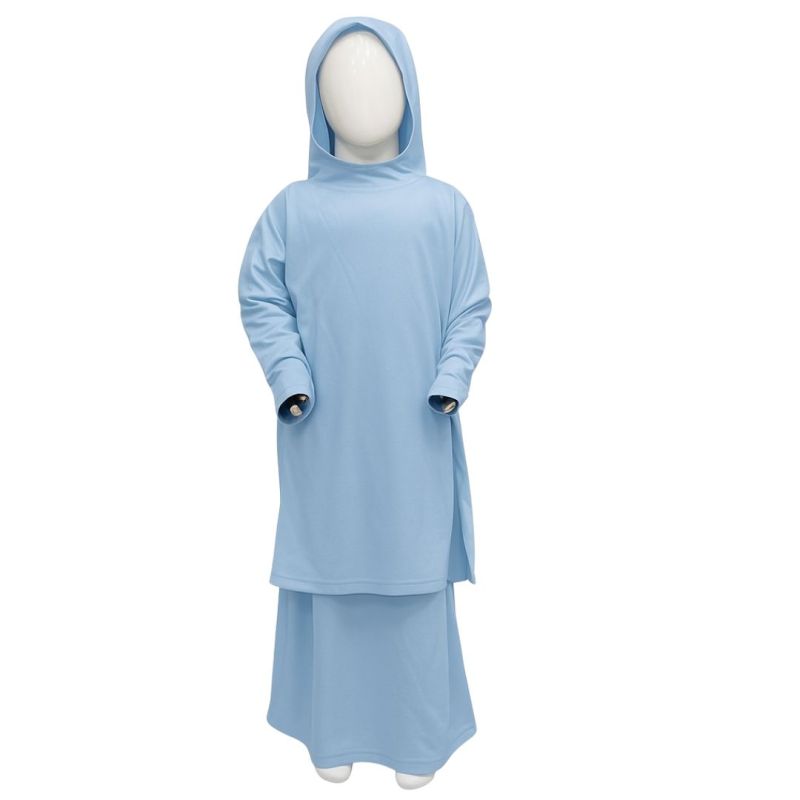 Robe de prière pour fille - 2 pièces : Jupe et abaya - Soundouss