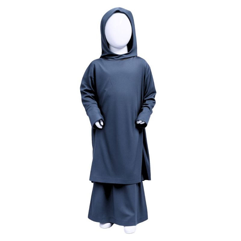 Robe de prière pour fille - 2 pièces : Jupe et abaya - Soundouss