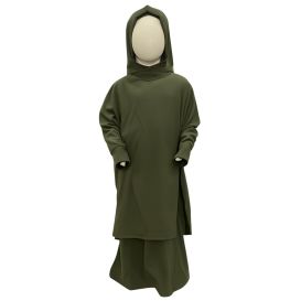 Robe de prière pour fille - 2 pièces : Jupe et abaya - Soundouss
