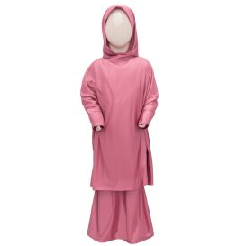 Robe de prière pour fille - 2 pièces : Jupe et abaya - Soundouss