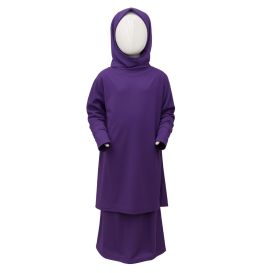Robe de prière pour fille - 2 pièces : Jupe et abaya - Soundouss