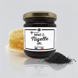 Miel et Nigelle - Miel 100% Naturel de France - 240 gr - Beelal