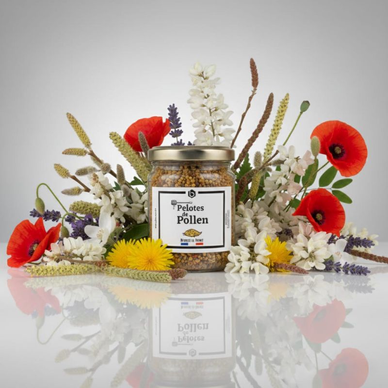 Miel et Pollen et Citron de Sicil - Miel 100% Naturel de France - 240 gr - Beelal