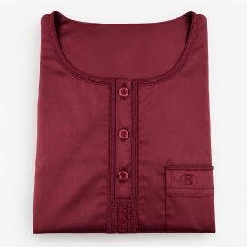 Qamis Homme – Tissu Glacé Coréen – Col Rond – Manches Longues – Soundouss