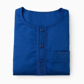 Qamis Enfant– Tissu Glacé Coréen – Col Rond – Manches Longues – Soundouss