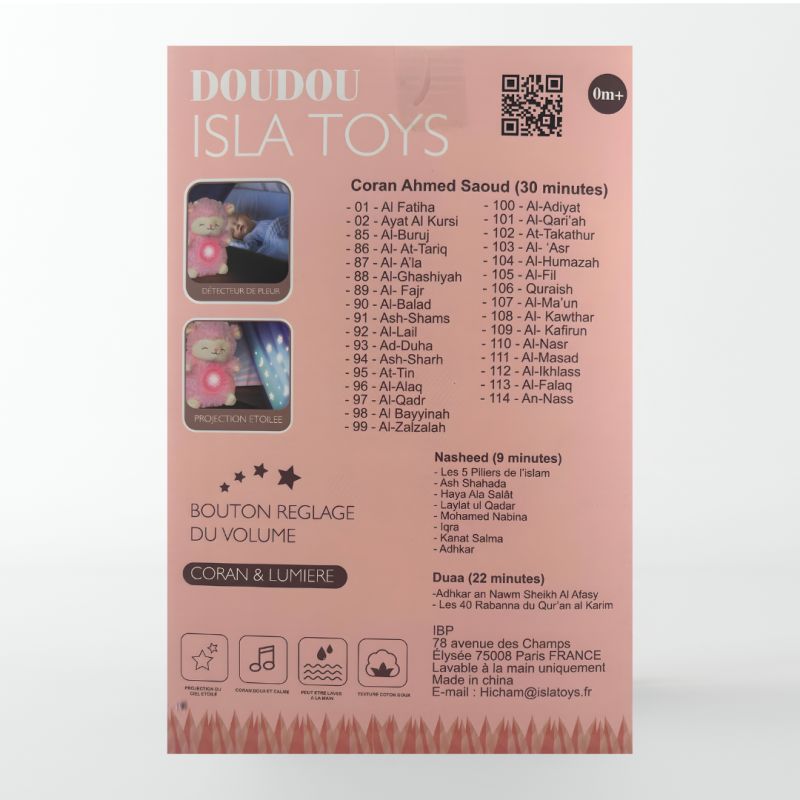 Kabchi Sheep – Doudou interactif avec sons coraniques pour bébé