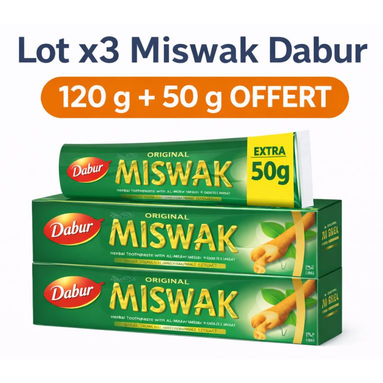 copy ofcopy ofMiswak Toothpaste Bundle x3 Dabur – Natural Care, Whitening & Protection