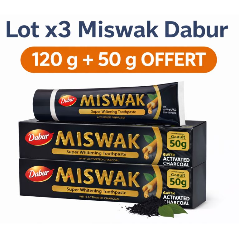 copy ofMiswak Toothpaste Bundle x3 Dabur – Natural Care, Whitening & Protection