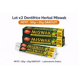 Miswak Natural Toothpaste Dabur – Pack of 2 Compact Size for Daily Oral Care