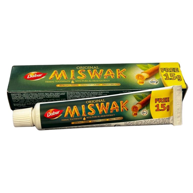 Dentifrice Herbal Miswak - 30gr + 15gr Gratuit - Laboratoire Dabur