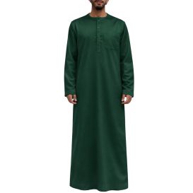 Qamis Homme – Tissu Glacé Coréen – Col Rond – Manches Longues – Soundouss