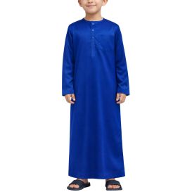 Qamis Enfant– Tissu Glacé Coréen – Col Rond – Manches Longues – Soundouss