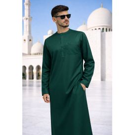 Men’s thobe in cooling ice fabric with long sleeves - Soundouss