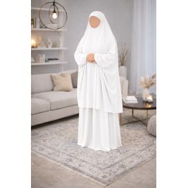 Jilbab 2 pièces Soie de Médine – Soundouss – Taille unique