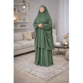 Soundouss 2-Piece Jilbab – Medina Silk – One Size