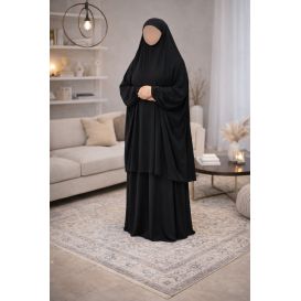 Jilbab 2 pièces Soie de Médine – Soundouss – Taille unique