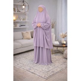 Jilbab 2 pièces Soie de Médine – Soundouss – Taille unique