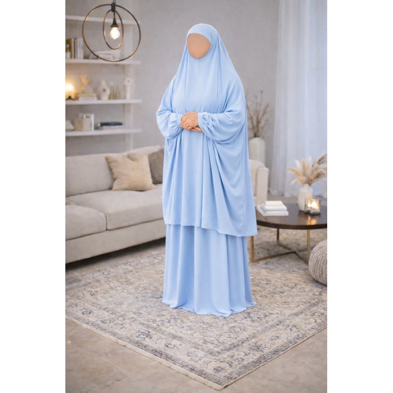 Soundouss 2-Piece Jilbab – Medina Silk – One Size