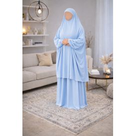 Jilbab 2 pièces Soie de Médine – Soundouss – Taille unique