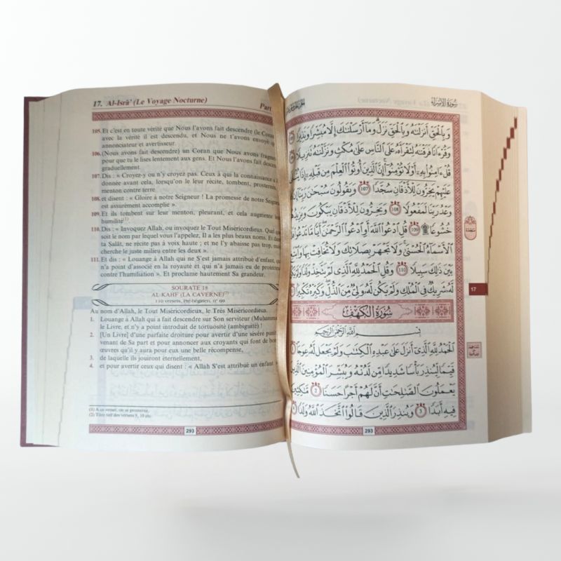 copy ofLe Noble Coran Gris Anthracite Doré - Edition de Luxe Couverture Daim - Index des Sourates - Français-Arabe - Orientica