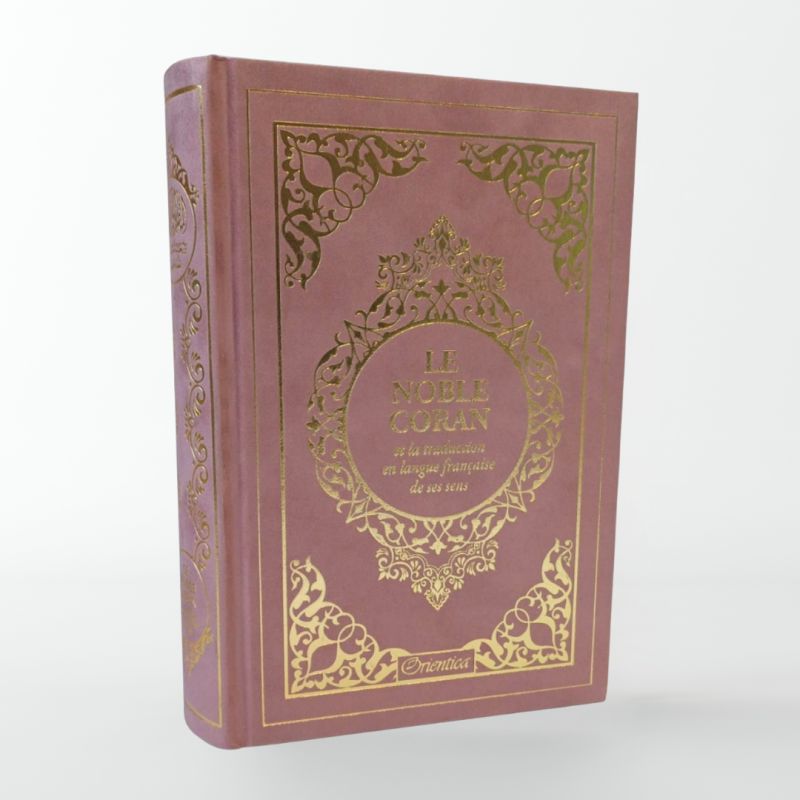 copy ofLe Noble Coran Gris Anthracite Doré - Edition de Luxe Couverture Daim - Index des Sourates - Français-Arabe - Orientica