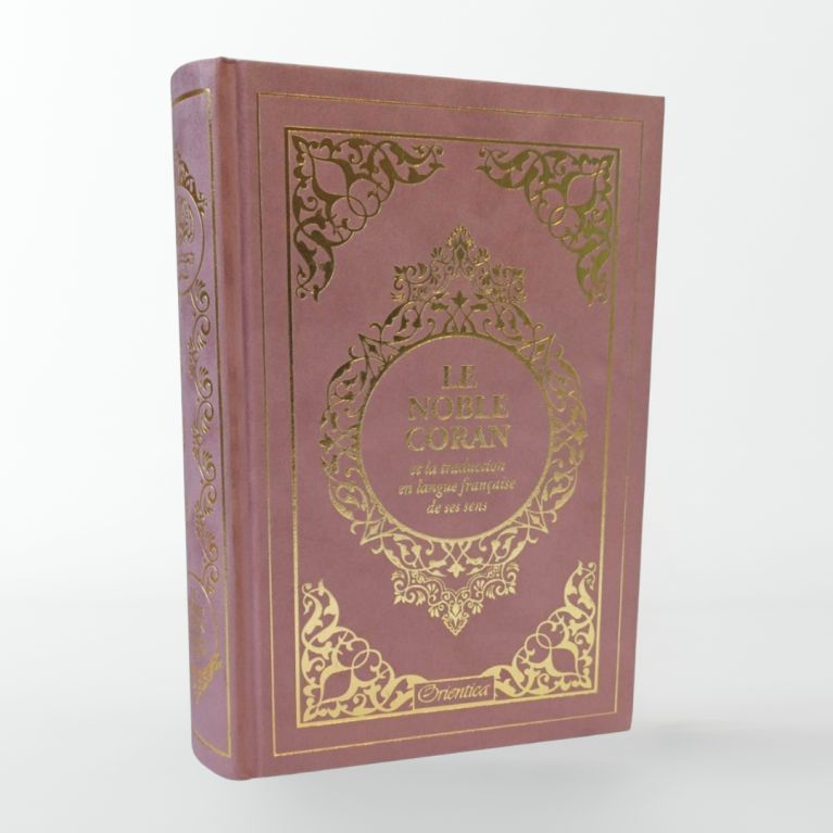 copy ofLe Noble Coran Gris Anthracite Doré - Edition de Luxe Couverture Daim - Index des Sourates - Français-Arabe - Orientica