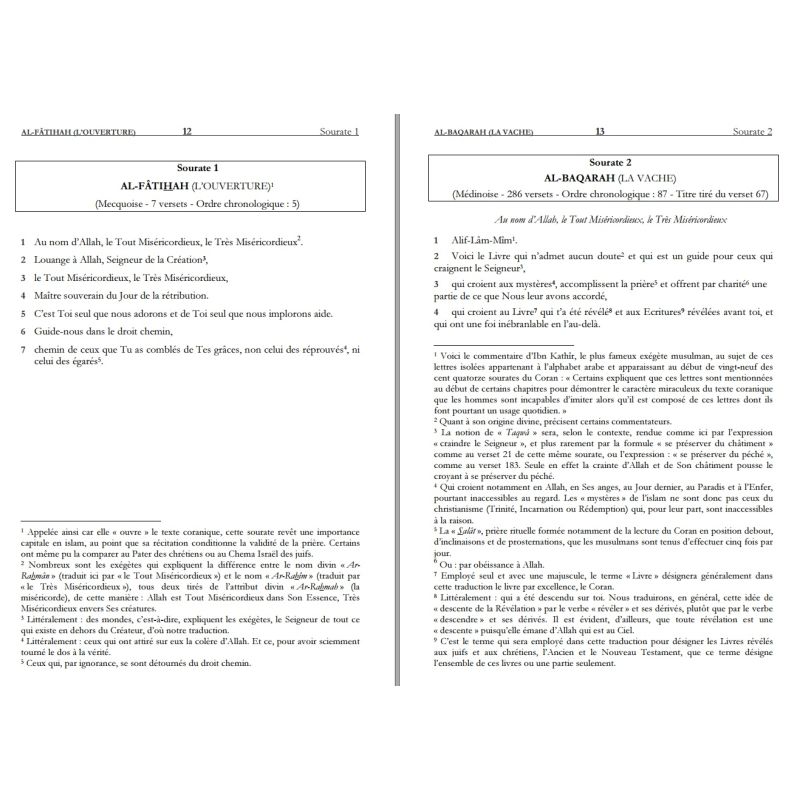 Le Coran – Traduction du sens de ses versets d’après les exégèses de référence- Edition Al Haramayn