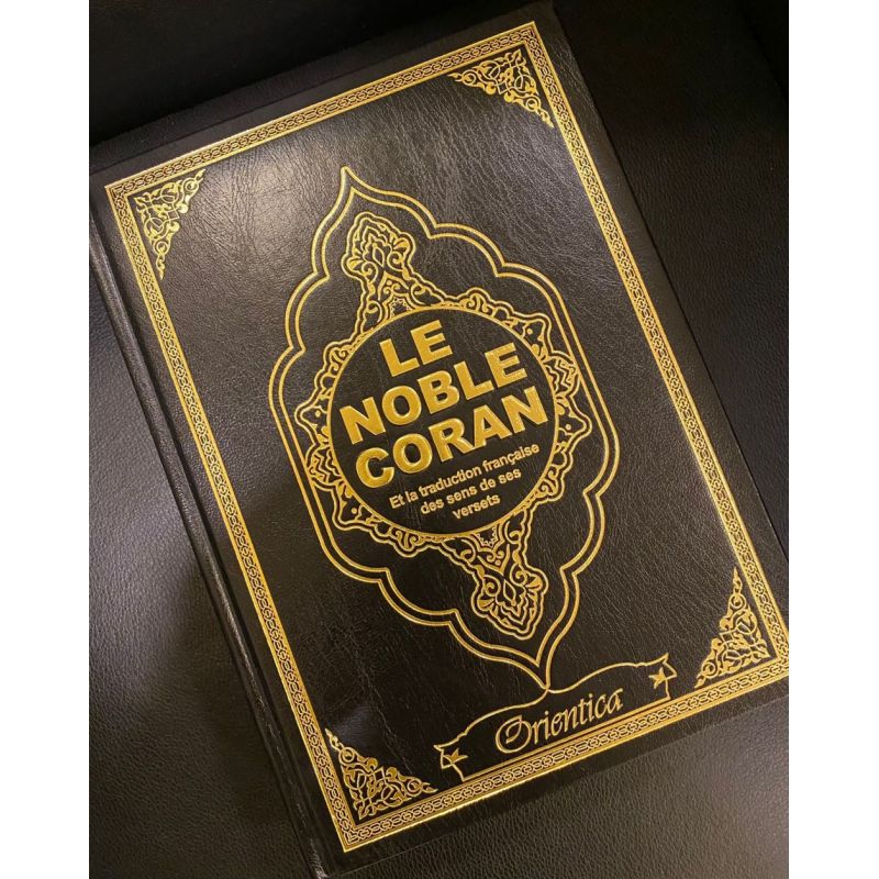 Le Noble Coran – Bilingue Français / Arabe – Grand Format 21 x 28,5 cm – Couverture Rigide Similicuir de Luxe