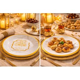 Eid Mubarak Paper Plates – Pack of 10