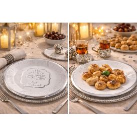 Eid Mubarak Paper Plates – Pack of 10