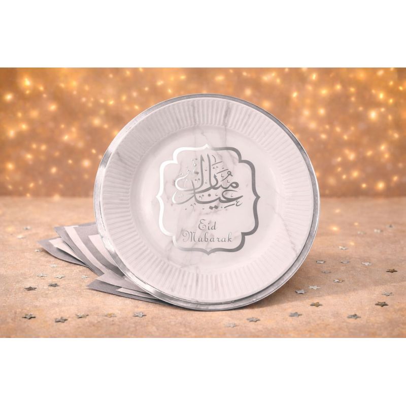 Eid Mubarak Paper Plates – Pack of 10