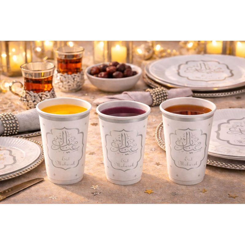 Gobelets Eid Mubarak – Lot de 10 pour Réception
